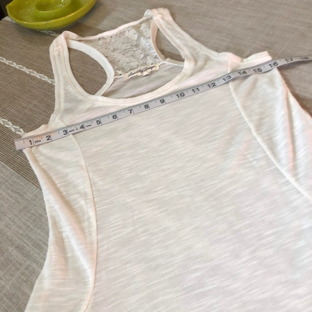 3/$10 Lace Inset Flowy Burnout Racerback Tank - Picture 5 of 8